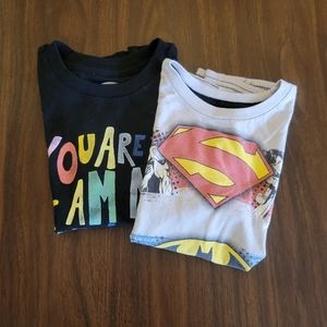 Two Graphic Tees kids size 5
